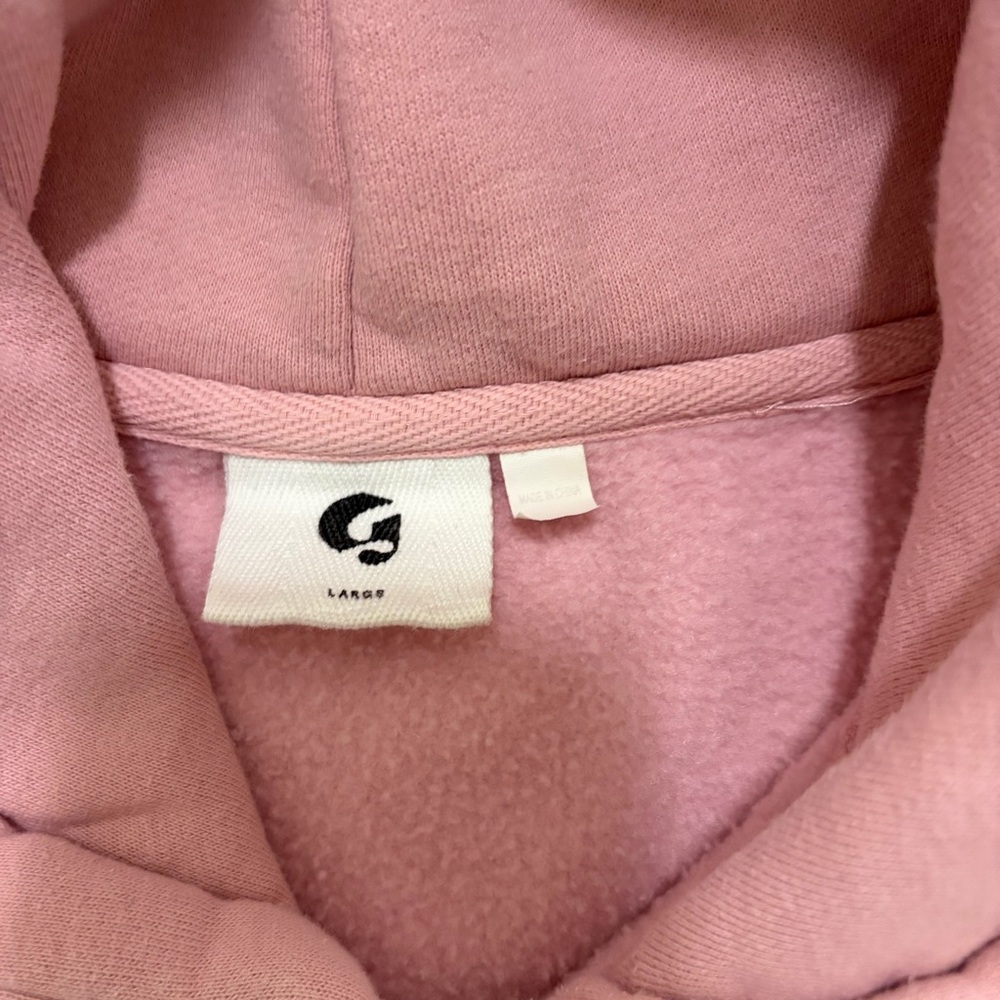 Glossier Pink Hoodie Size L - Picture 4 of 9